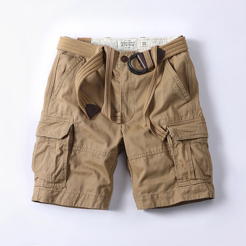 Short cargo en coton de style militaire pour hommes, streetwear d'été décontracté, Baggy, CamSolomon BoardGoals, Density DulClothes