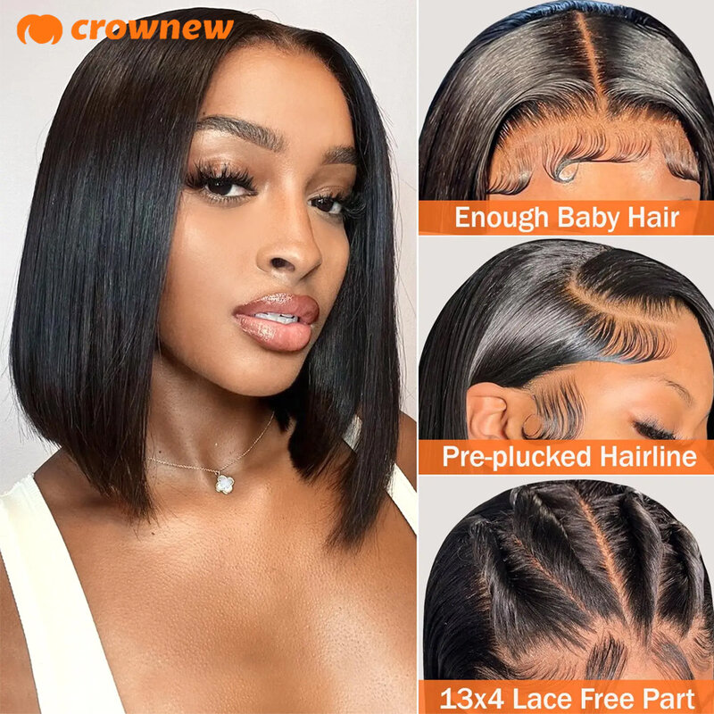 Bob Wig Lace Front Human Hair Wigs Straight Lace Front Wigs Human Hair 13x4 Hd Lace Wig Human Hair Ready To Wear Human Hair Wigs