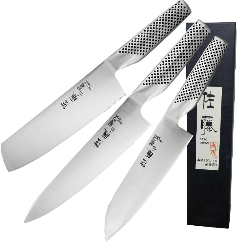 Haushalt Edelstahl Kochmesser Sashimi Messer japanische Santoku Messer Kochmesser Fleisch beil scharfe Gemüses ch eiben