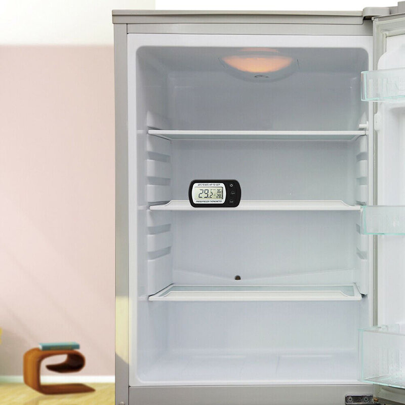 เครื่องวัดอุณหภูมิในตู้เย็นแบบดิจิตอลอิเล็กทรอนิกส์1/2/3ชิ้นเครื่องวัดอุณหภูมิแบบแช่แข็งกันความชื้นเครื่องวัดอุณหภูมิครอบครัวระบบอัจฉริยะในบ้าน
