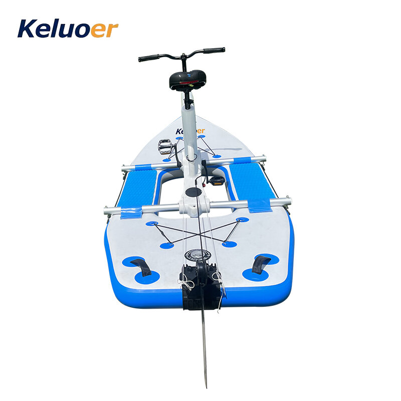 2023 nuova collezione pontoni bici gonfiabile ad acqua singola bici a pedali per la ricreazione dell'acqua