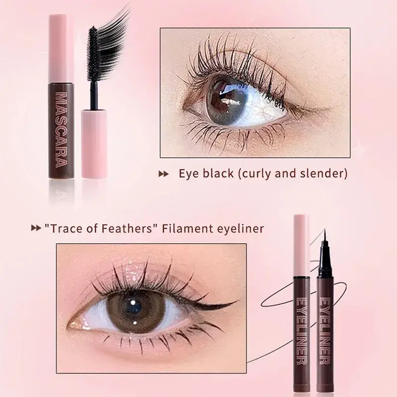 HiVi 9PCS/Set Lipstick Powder Mascara Eyebrow Pencil BB Cream Set Makeup Kit
