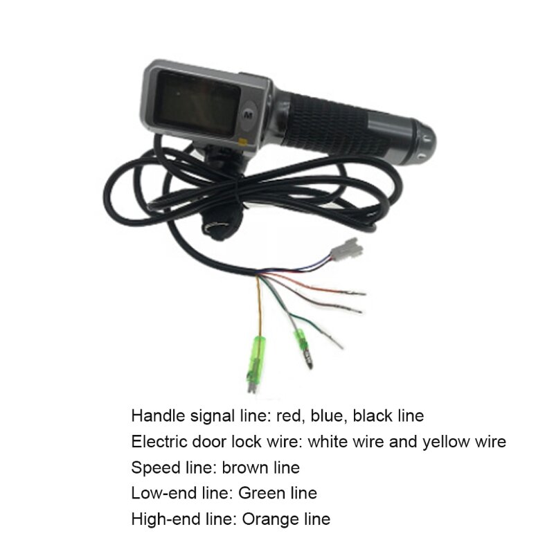 velocímetro con pantalla LCD para bicicleta eléctrica, acelerador, 36V/48V/60V, envío directo