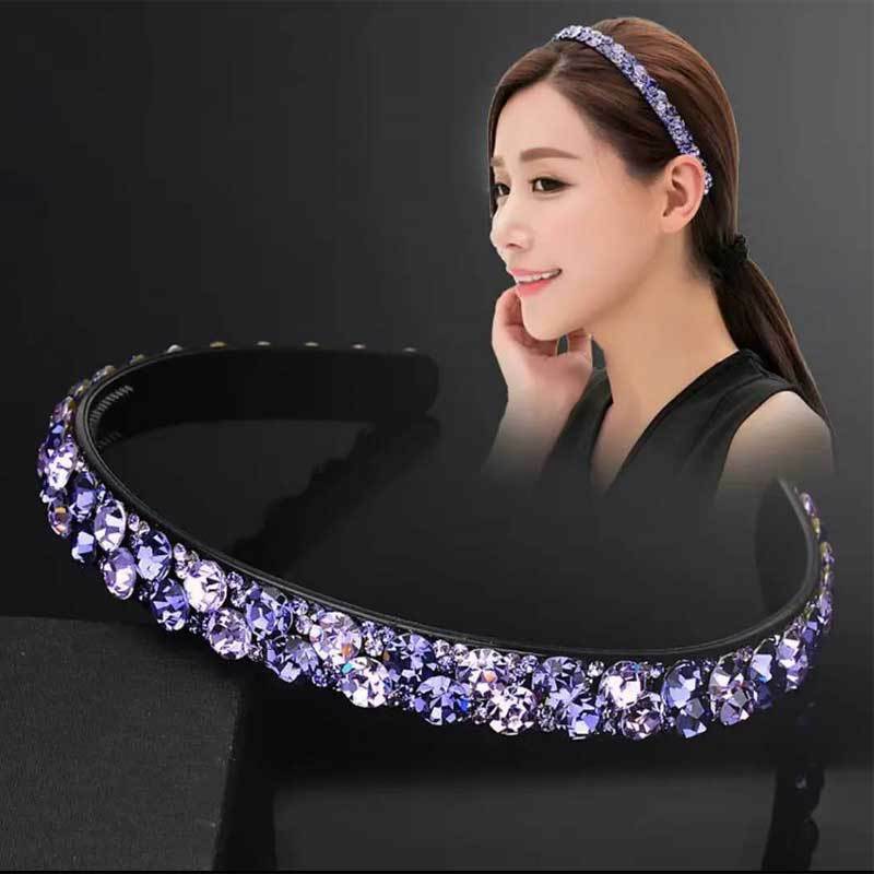 Neue Mode Einfache Elegante Luxus Anti-skid Perlen Stirnband mit Zähne Strass Haarband für Frau Mädchen Haar Headwear