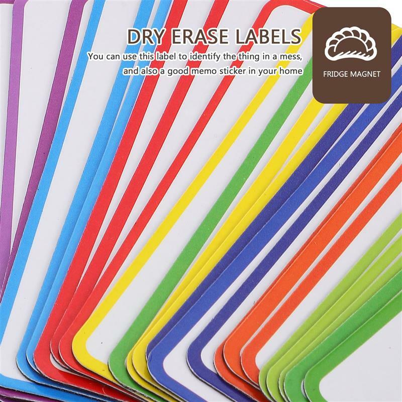 Dry Apagar Magnetic Whiteboards Adesivo, Frigorífico Mensagem Marcador, Fricção Erasable Labels, Name Tag