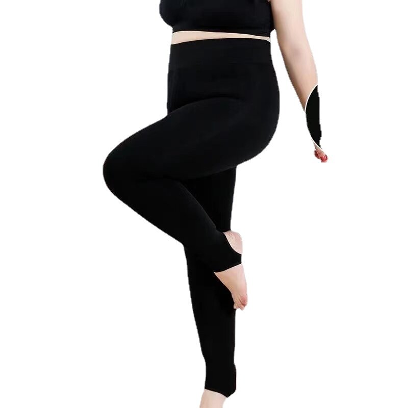 Leggings de grande taille pour femmes, collants, collants, épais, chaud, sourire, obésité, dame, grand, hiver