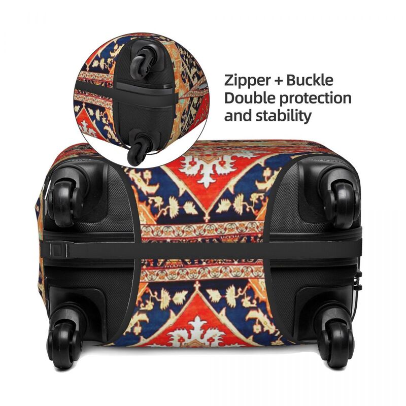 Funda protectora antipolvo para equipaje, cubierta de maleta con estampado persa, elástica, impermeable, de 18 a 32 pulgadas, eriz, Serapi