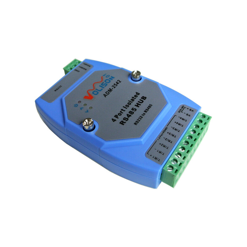 Four way isolation, 485 hub, 4 port, RS485 distributor, 1 point 4 shared device, relay support RS232