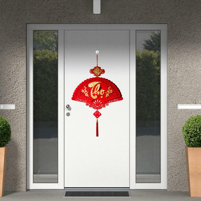 2024 Chinees Nieuwjaar Hangend Ornament Hangers Lente Festival Traditionele Decor Chinese Charme Kwast Nieuwjaar Decoraties