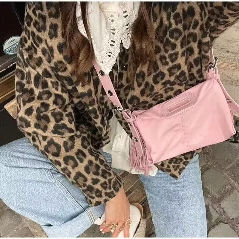 ZAURA-Jaqueta de lapela de manga comprida feminina, casaco versátil, padrão leopardo, moda casual, novo