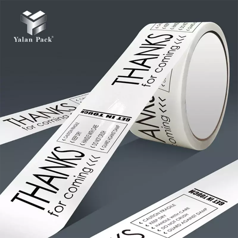 Kunden spezifisches Produkt kunden spezifisch bedrucktes Verpackungs band rollt selbst klebendes Verpackungs band mit Logo