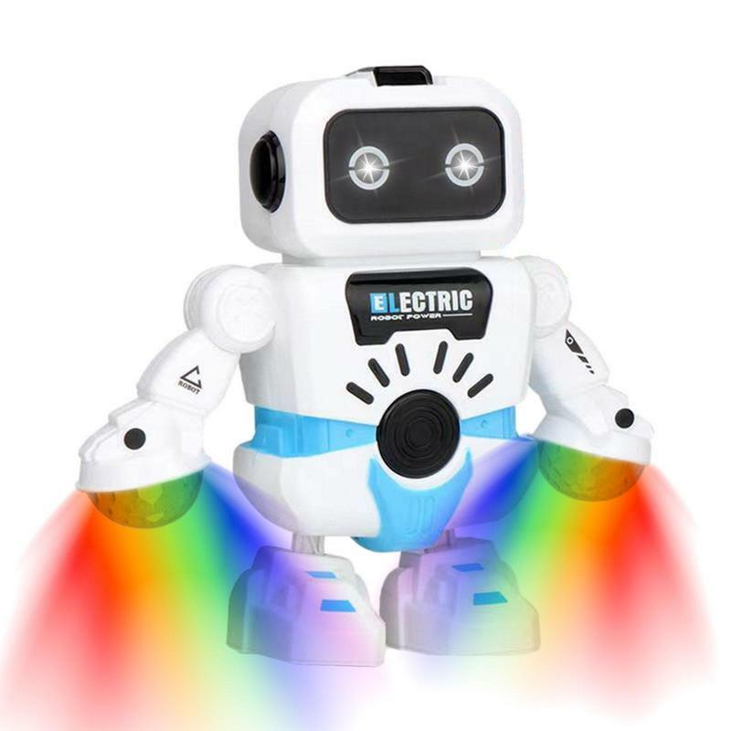 Brinquedo LED Eyes Dance Robot, aparência refinada, dança e sons, homem espacial ultrafuturista, presente DJ Robot para crianças, meninos e meninas