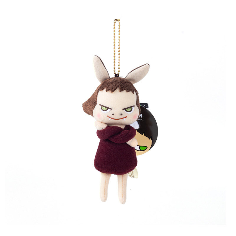 Brinquedo de pelúcia recheado de Yoshito Nara, Boneca Anjo Diabo Bonito, Presentes Pingente, 17cm