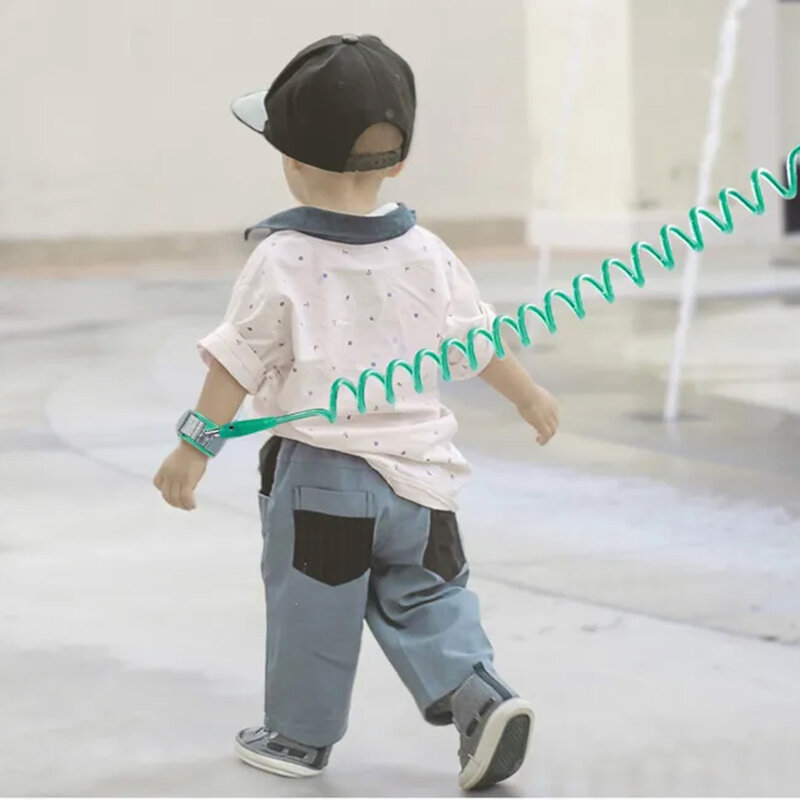 Guinzaglio per bambini corda Anti-perso per bambini guinzaglio per bambini collegamento da polso Anti-perso per neonati bambini bambini 150cm di lunghezza blu/rosa