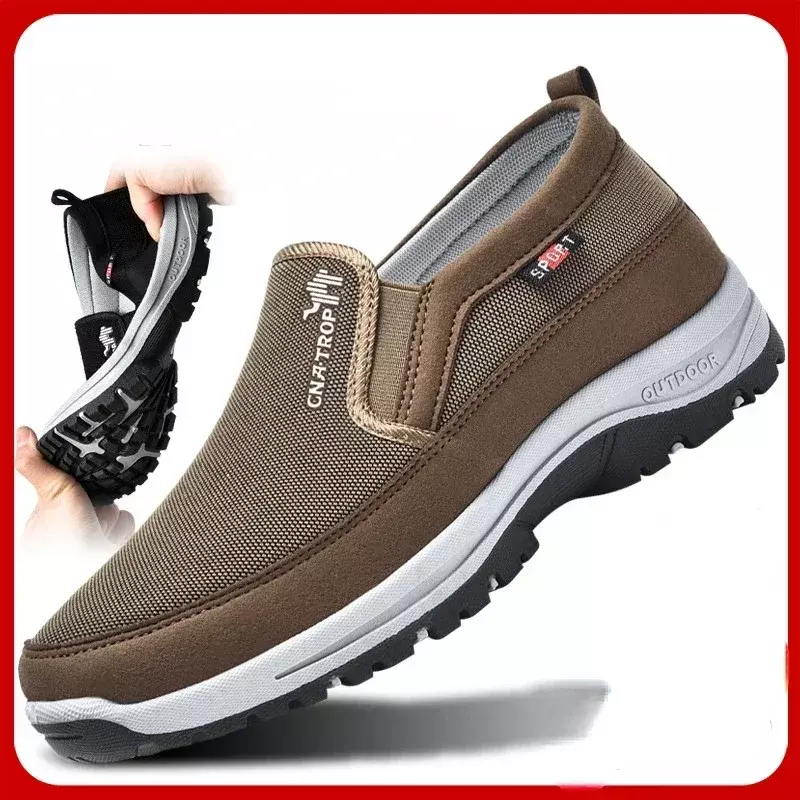Mocassins clássicos de sola macia antiderrapante para homens, sapatos de condução retrô, sapatos de conforto casual, plus size 47