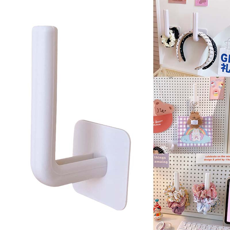 1-4Pcs L-Shape Punch-Free Hooks Wall Mounted Cloth Hanger for Coats Hats Towels Clothes Kitchen Racks Roll Bathroom Holder
