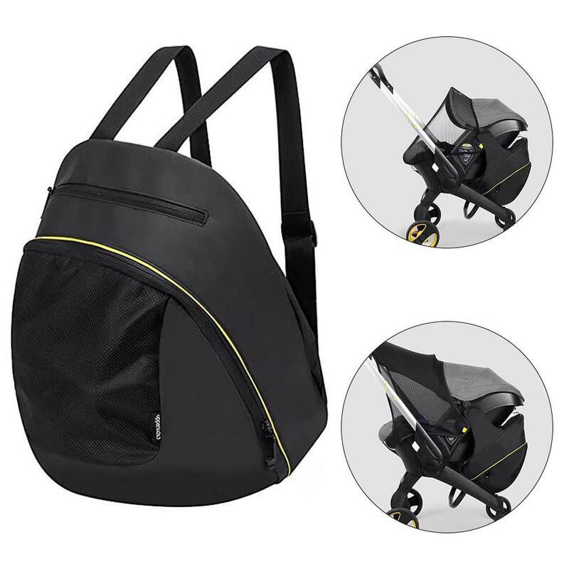 Mommy Storage Bag For Doona Stroller Accessories Portable Storage Case Mom Backpack 2 In 1 Black Waterproof Diaper Bag