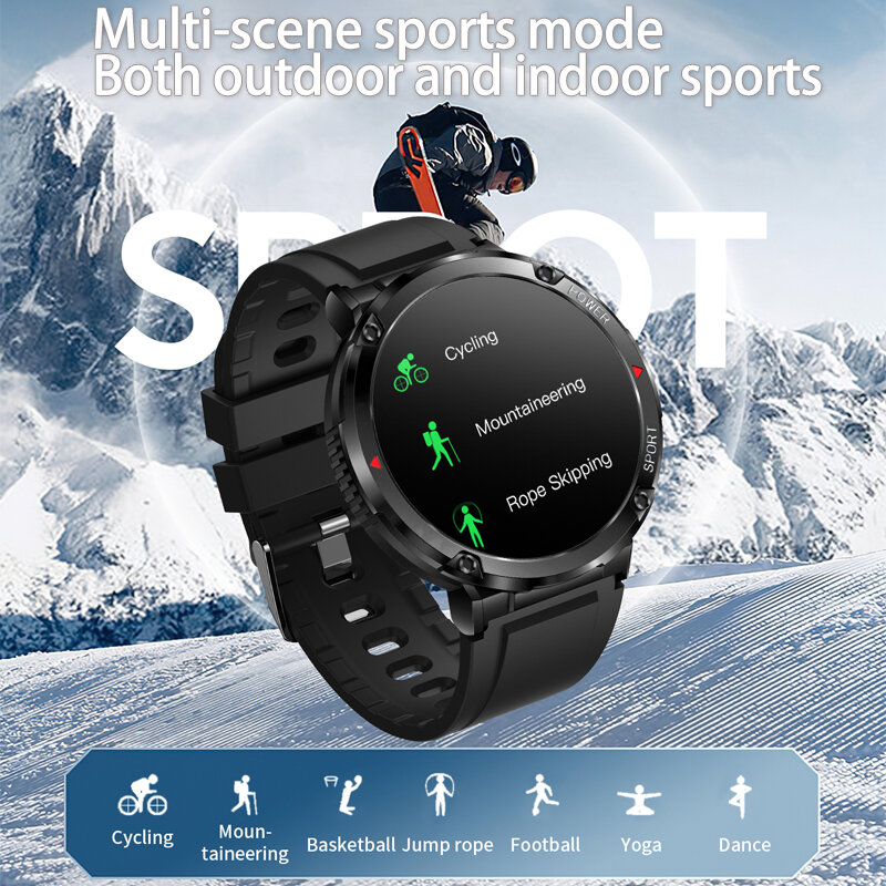 CanMixs สมาร์ทวอท์ชสำหรับชาย1.6นิ้ว Bluetooth Smartwatch สำหรับผู้หญิงสายรัดข้อมือฟิตเนสนาฬิกา IP68กันน้ำนาฬิกา...