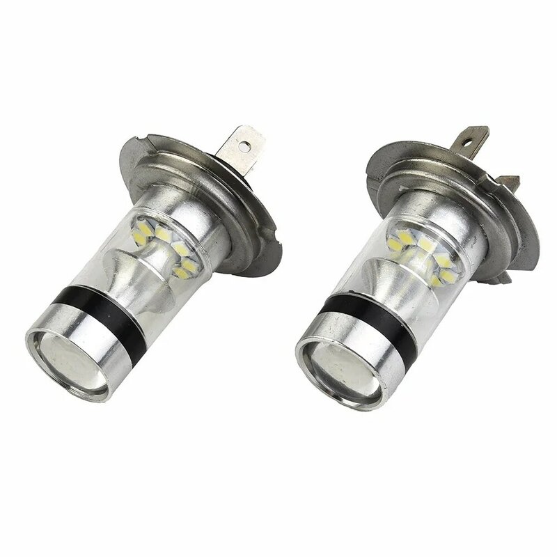 2Pcs H7 LED Headlight Conversion Kit Bulbs High Low Beam 100W 6000K Super White Daytime Running Driving Fog Light Lamp