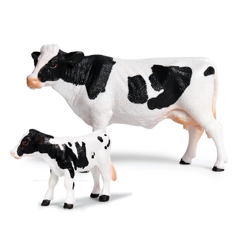 Figuras de acción de alta calidad para niños, juguetes educativos de PVC, simulación de animales de granja, Bison, ganado Matador, vacas Yak
