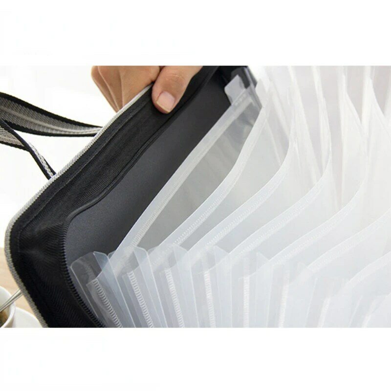 A4 المحمولة ملف حقيبة قماش أكسفورد القماش متعدد الطبقات المعلومات حقيبة ملف حقيبة طالب القرطاسية أكياس اللوازم المكتبية