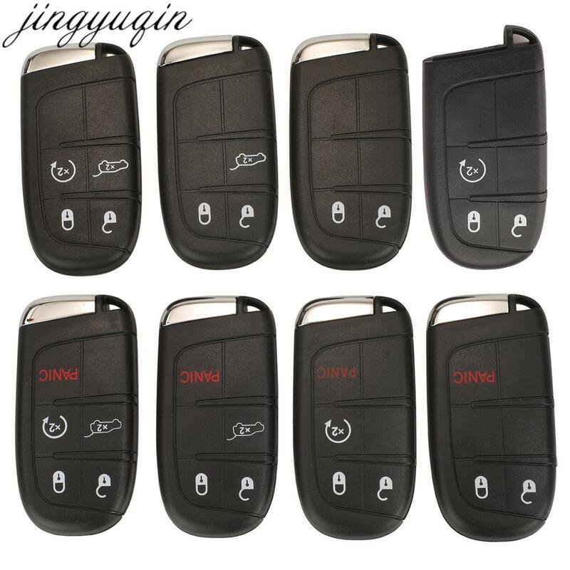 Jingyuqin-carcasa para llave de coche, carcasa para mando a distancia, M3N40821302, para Jeep Compass Renegade 2017 2018 2019 2020 2/3/4/5 botones