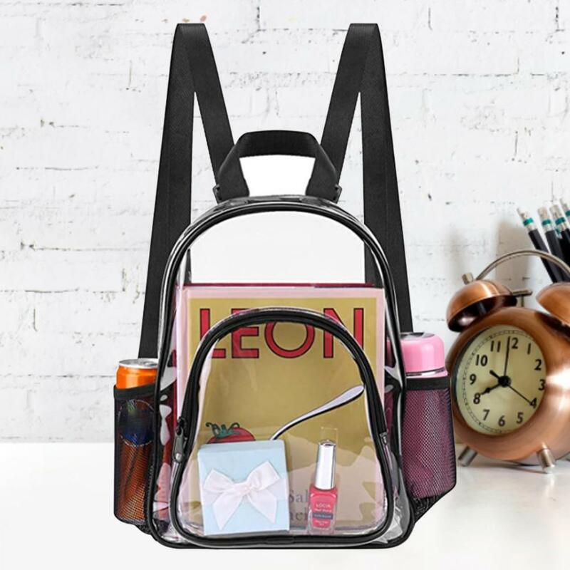 Износостойкий практичный мягкий водонепроницаемый рюкзак из ПВХ, школьный портфель, регулируемые школьные ремни для школы