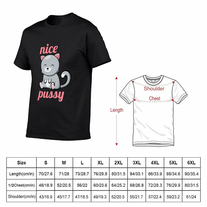 Camiseta con estampado de gato para hombre, camisa divertida de gatito bonito, ropa de anime, hip hop