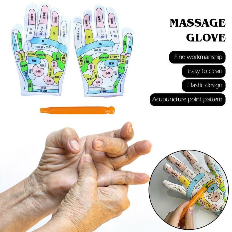 1 Satz Aku punkt Handschuh Reflexions bereich Massage Meridian Hand therapie kulturelle Illustration chinesische Medizin Konditionierung heißen Verkauf