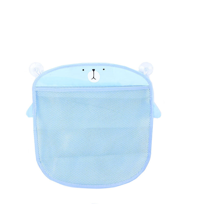 New Baby Bathroom Mesh Bag Sucker Design For Bath Toys Kids Basket Cartoon Animal Shapes Cloth Sand Toys Storage Net Bag