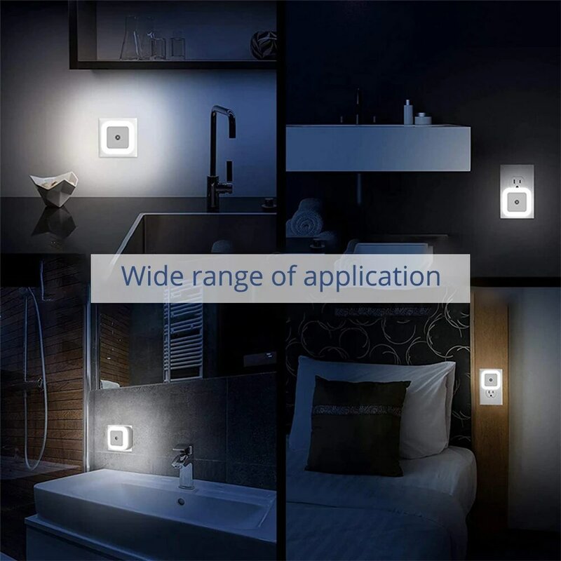 Motion Sensor LED Night Lights Smart Battery Operated WC Bedside Lamp Wall Lamps for Room Hallway Pathway Toilet Home Lighting