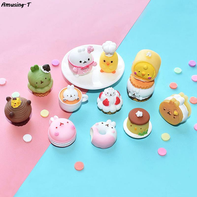 Zufällige 10 Stück Puppenhaus Mini Dessert Modell Puppen Haus Cartoon Kuchen Keks Puppenhaus Küche Lebensmittel Zubehör