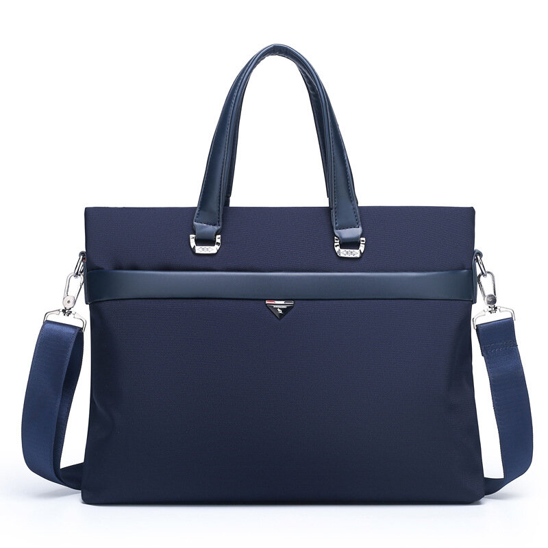 Brand New Men's Bag Briefcase Business Bag Men's Waterproof Oxford Cloth Handbag File Storage Can Hold A Laptop Messenger Bag