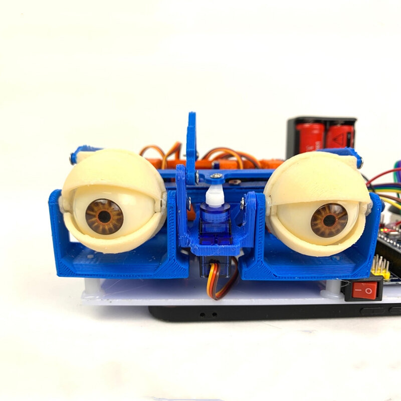 جوسيتيك تحكم العين الروبوتية لاردوينو روبوت نانو 6 DOF بيونيك روبوت مع SG90 ثلاثية الأبعاد الطباعة بيونيك العين مفتوحة المصدر رمز لتقوم بها بنفسك عدة