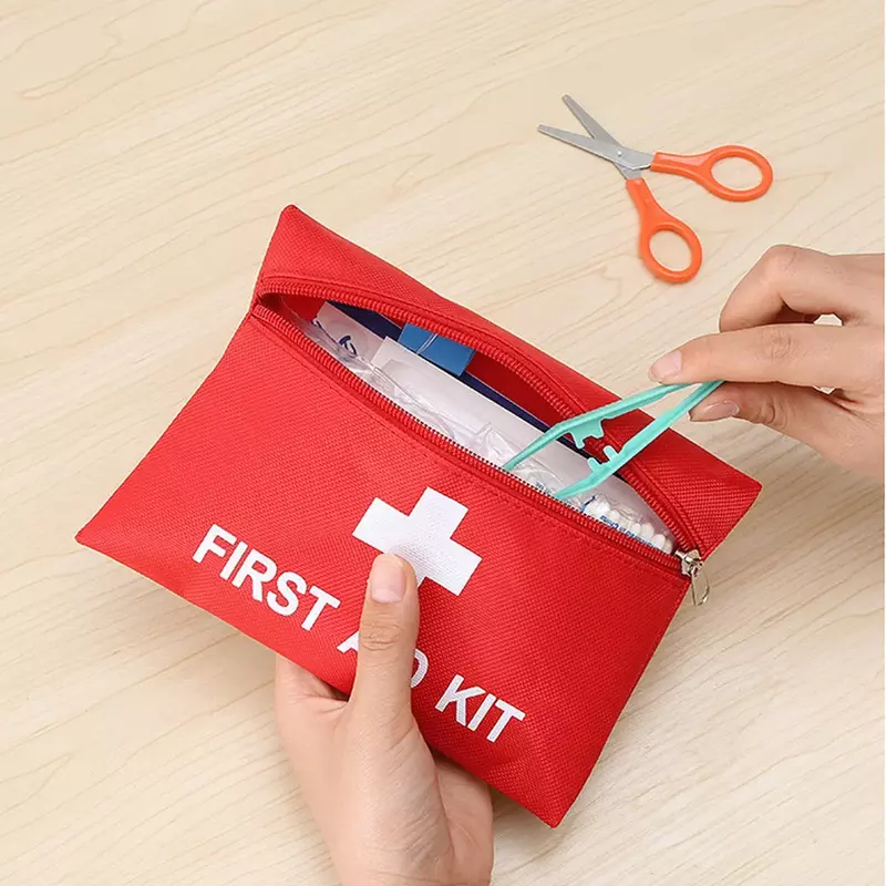 Travel Portable First Aid Kit Outdoor Camping Pill Pouch Medicine Storage Bag Family Emergency Medical Case Accessories Supplies