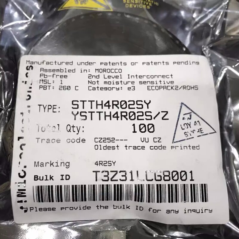 Stth4r02sy Rectifier, Aec-Q101, 4A, 200V, Do-214Ab New Original In Stock