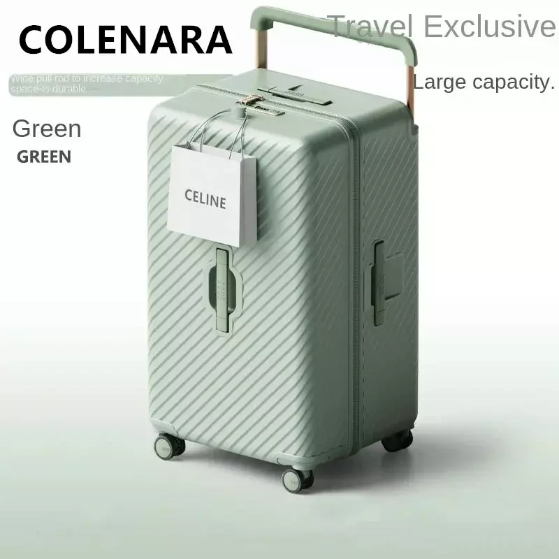 COLENARA 22"24"26"28"30Inch High-quality Suitcase Oversized Capacity Sturdy and Durable Trolley Case Travel Essentials Luggage