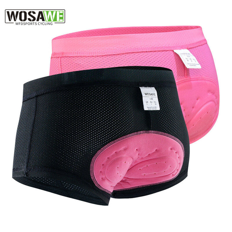 WOSAWE – sous-vêtements de cyclisme pour femmes, Shorts de sport, serré, en Gel, pour vtt, pour l'équitation