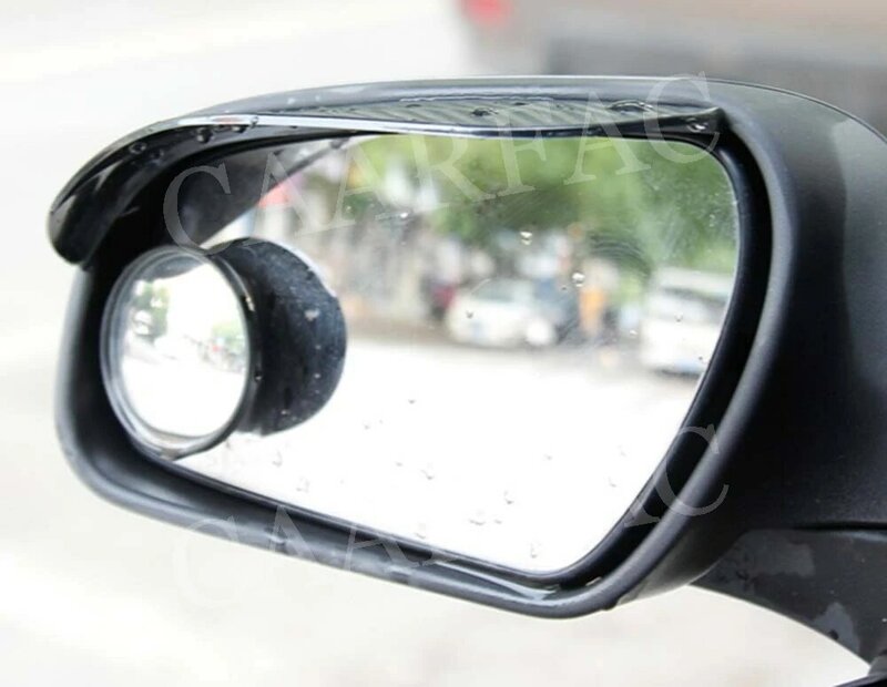 Carbon Look universal PVC Car Accessories Rearview Mirror Rain Shade Rainproof Blades Car Back Mirror Eyebrow Rain Cover 2Pcs