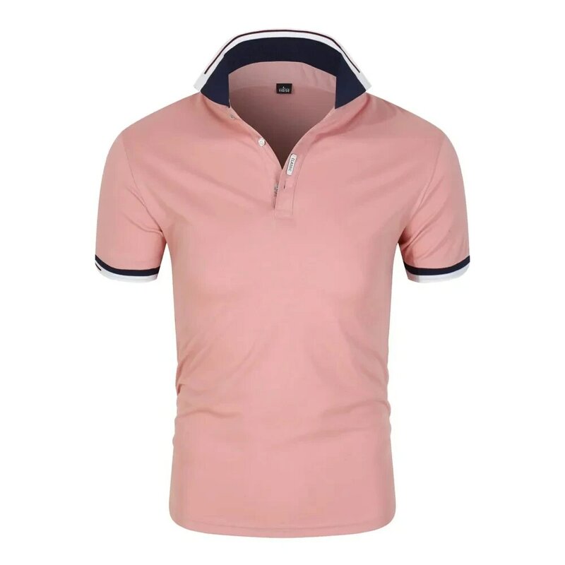 Heren Korte Mouw Revers T-Shirt Ademende Polo Street Wear Casual Mode Nieuwe Zomer 2024