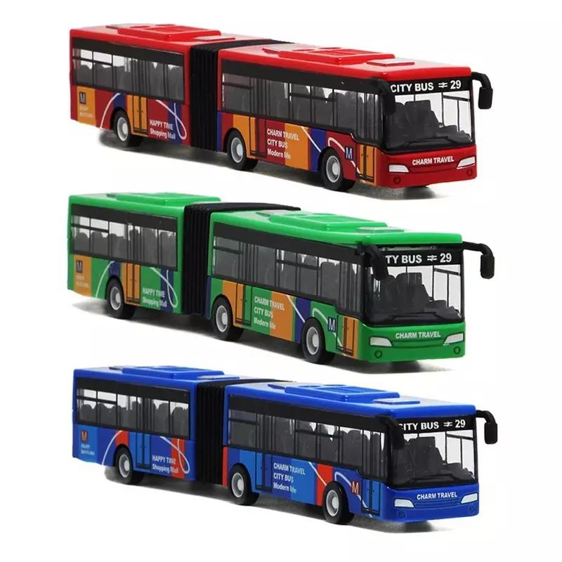 Модель городского автобуса, сплав 1:64, Двухместный Экспресс-автобус, литые автомобили под давлением, игрушки, забавный автомобиль, детский подарок