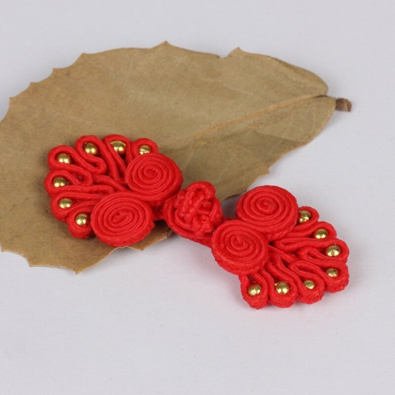 Chinesische Cheongsam Schnalle Traditioneller Knoten Verschluss Sieben Perlen Knoten Knöpfe DIY Handwerk Kleidung Dekoratives