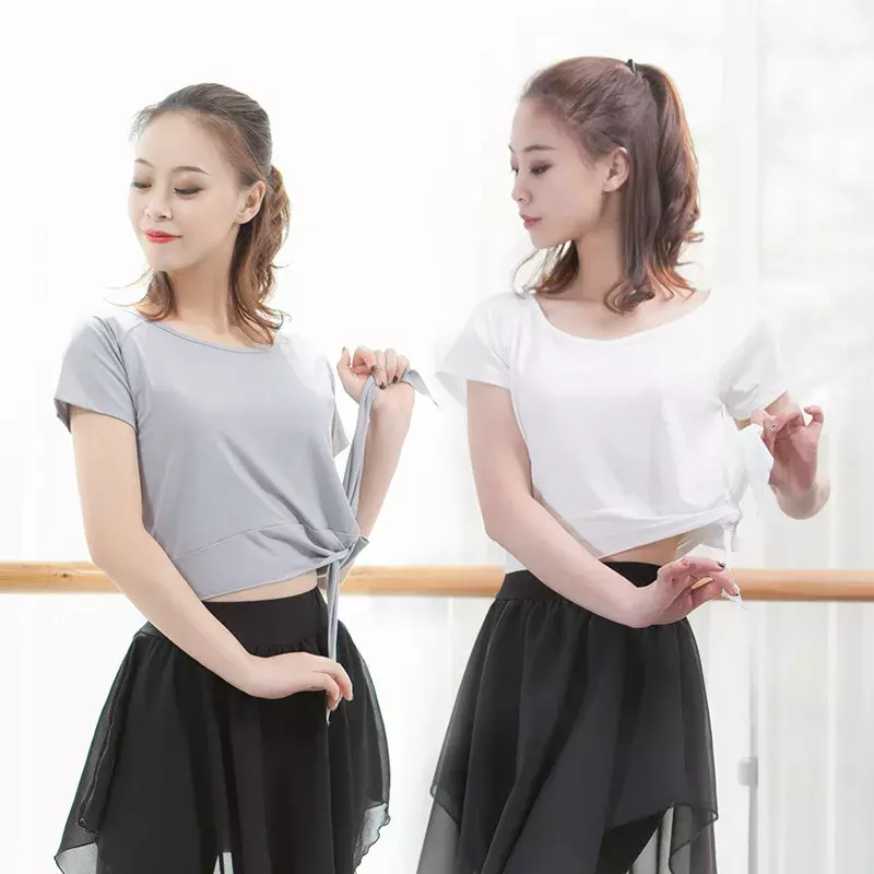 Erwachsene modale Kurzarm orientalischen Latin Bauchtanz Ernte Top T-Shirt Kostüm zum Verkauf Frauen tanzen Kleidung Tänzerin tragen Kleidung