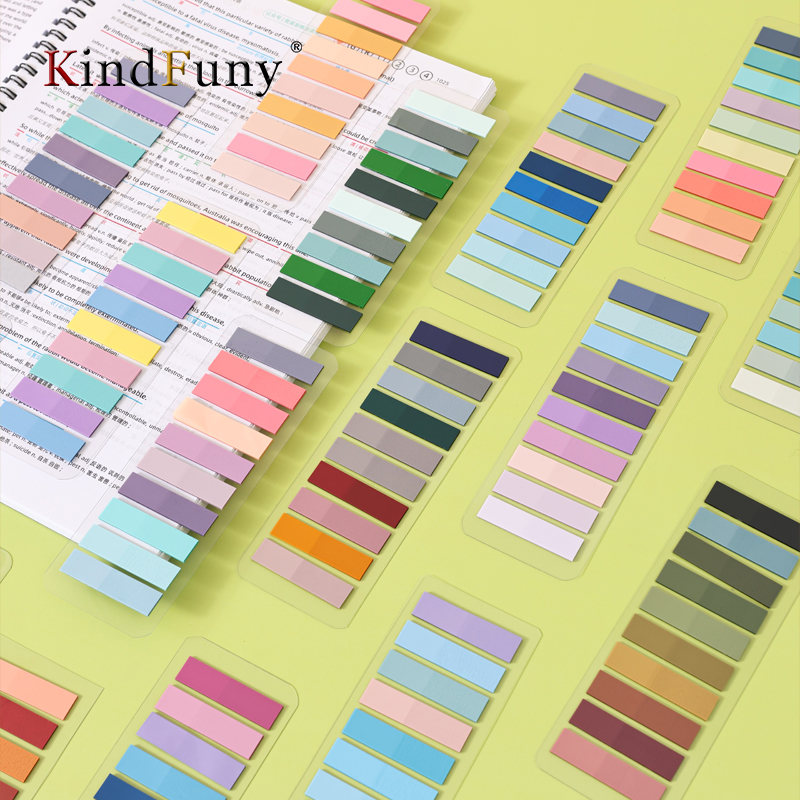 KindFuny 20 Pack 4000 Sheets Sticky Notes Memo Self Adhesive Label Index Tabs Bookmarks Notepad School Office Stationery
