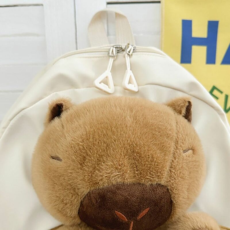 Capybara-Sac de maquillage de grande capacité pour femme, décontracté, confortable, mignon, portable, nylon, sac de soirée