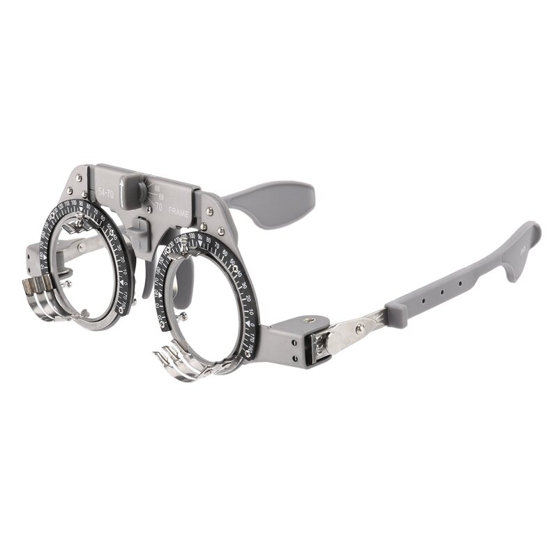 Marco de prueba ajustable para optometría, marco de lente de prueba óptica Pd de 54-70Mm, óptica de titanio