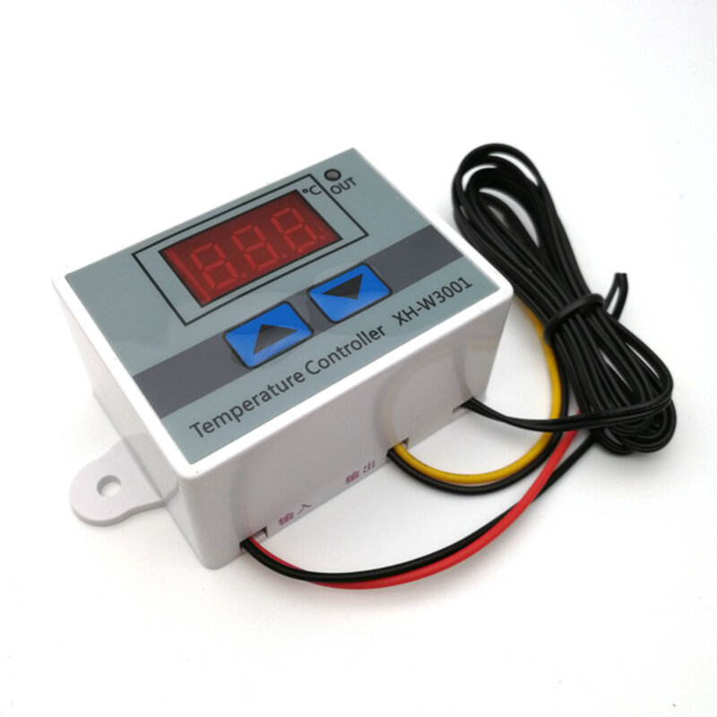 Interruptor de control de temperatura con pantalla digital para microordenador, termostato NTC, sensor de temperatura, 12V-220V, 120W240W1500W, W3001