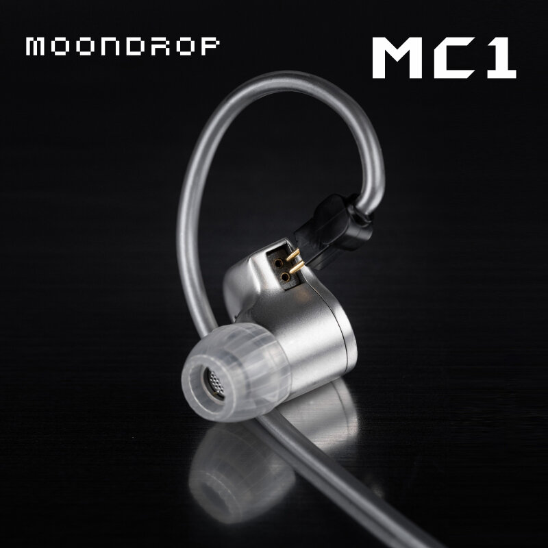 Moondrop MC1 kabel mikrofon serbaguna, mikrofon kabel ditingkatkan Earphone 3.5mm 0.78mm-2pin