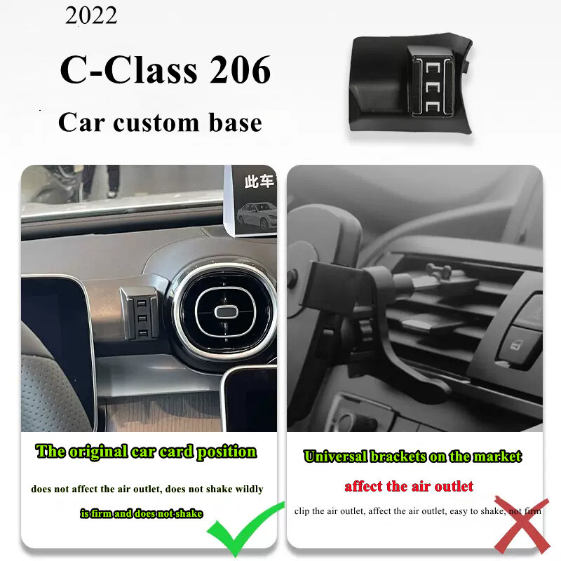 Für Mercedes Benz C Klasse W206 Telefon halter kabelloses Ladegerät Autotelefon halterung Navigations halterung GPS-Unterstützung drehbar