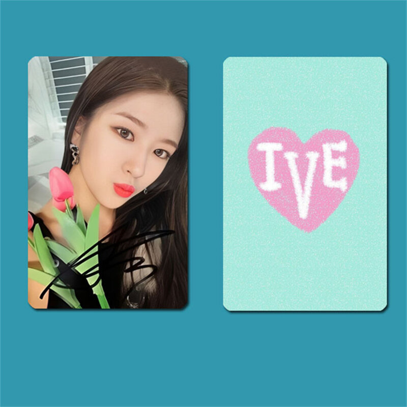 6 buah kartu pos foto Kpop IVE, album baru, kartu Lomo Wonyoung, majalah Yujin Gaeul, koleksi kartu pos foto, kartu pos untuk hadiah penggemar